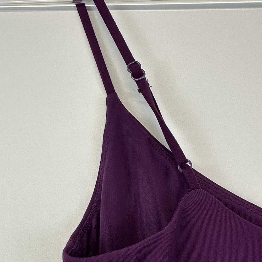 Babaton Aritzia Contour Cami Midi Dress Purple Bodycon Minimal Slip Dress S - Picture 11 of 12